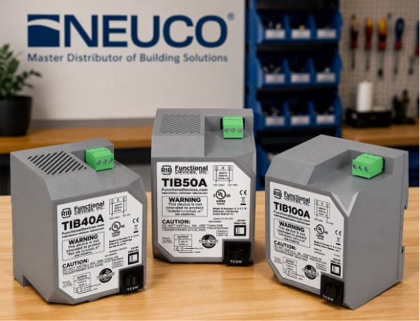 Functional Devices TIB&reg; Series Transformers Available at Neuco: A Smarter Solution for HVAC & BAS Panels