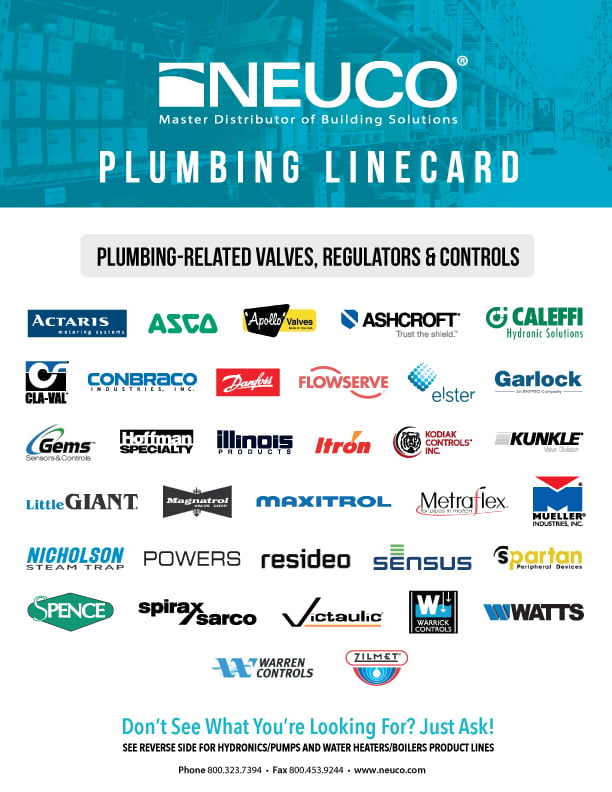 Plumbing & Hydronics Linecard
